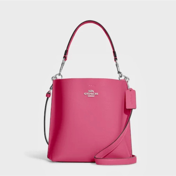 Coach Handbags - COACH Mollie Bucket Bag 22 Bag Petunia Silver Crossbody NWTs CA177 SOLD OUT
